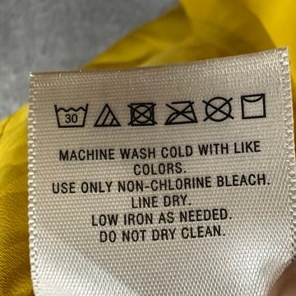 Maeve Small Yellow Blouse Flowy Silky Work Evening Party Feminine EUC - Picture 6 of 10